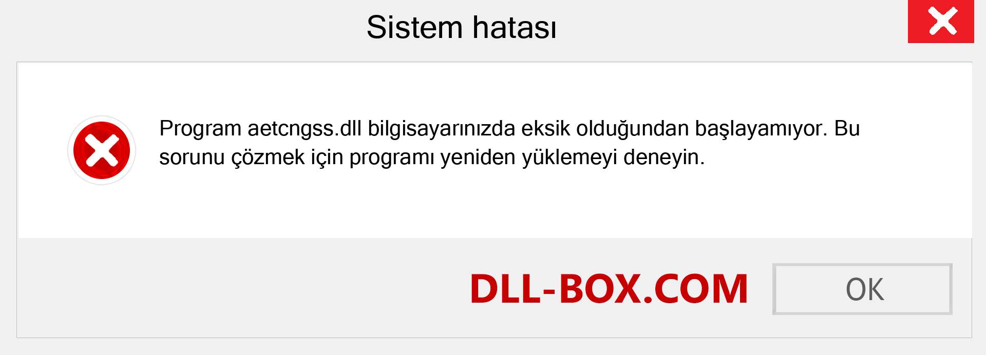 aetcngss.dll dosyası eksik mi? Windows 7, 8, 10 için İndirin - Windows'ta aetcngss dll Eksik Hatasını Düzeltin, fotoğraflar, resimler